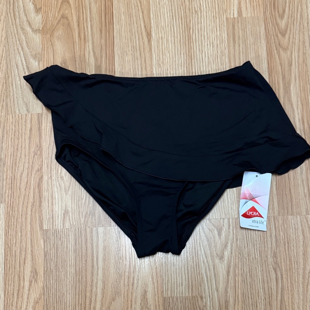 Lands' End Black Women's Swim bottoms- NEW!